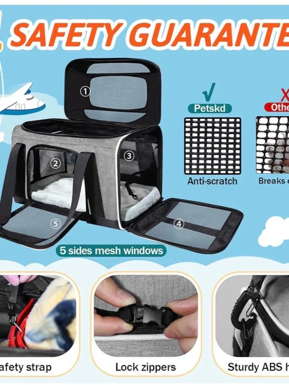 Practically New Airline-Approved Pet Carrier (18x11x11)